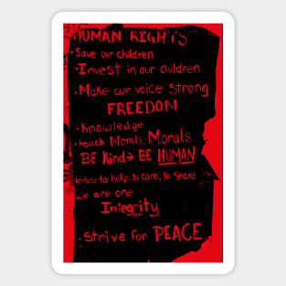 Human Rights, Freedom Magnet